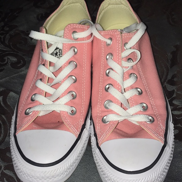 peach colored converse